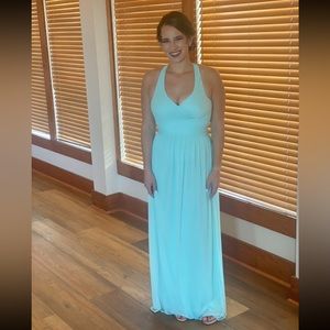 David’s bridal bridesmaid dress in mint